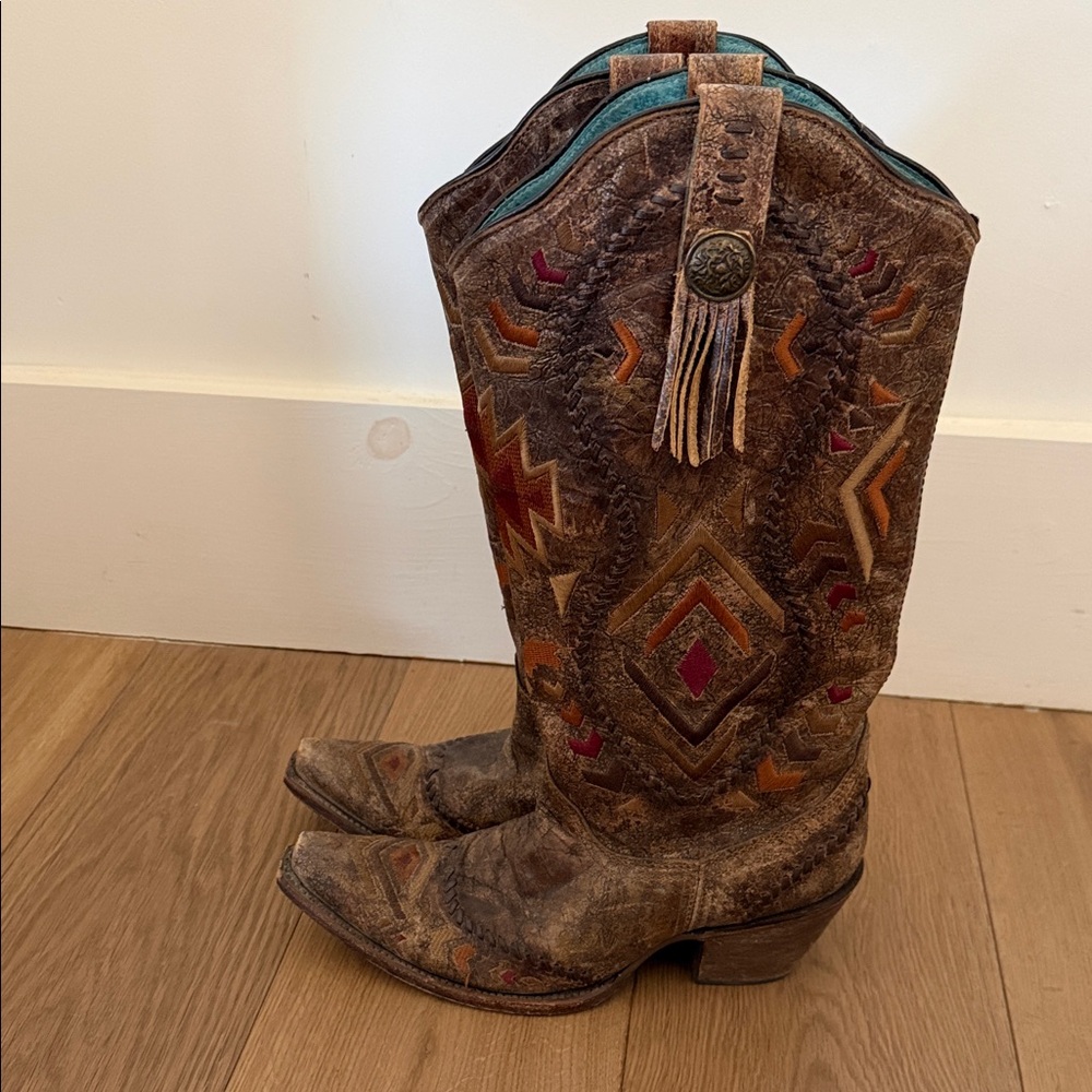 Corral Vintage Brown Embroidered Women's Cowboy Boots